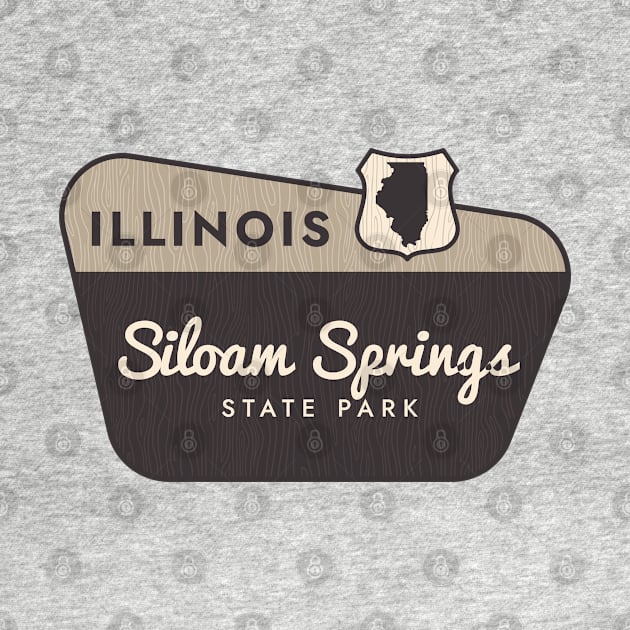 Siloam Springs State Park Illinois Welcome Sign by Go With Tammy